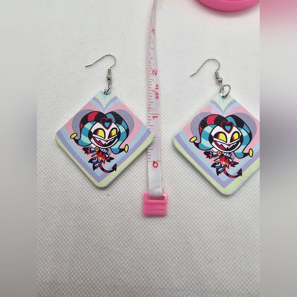 Hazbin Hotel Helluvaboss Earrings! Egg Bois‎ Fat Nuggets Queen Bee Fizz Handmade